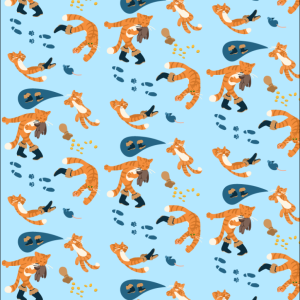 Puss in Boots Pattern (Digital Vector, 2022)