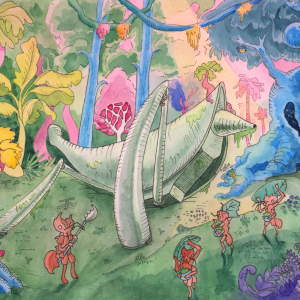 Memory (Ink & Watercolor, 2023)
