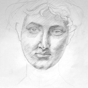 Female Statue (Graphite, 2021)