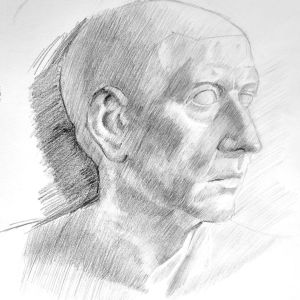Roman Bust (Graphite, 2021)