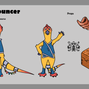 Announcer Ref Sheet (Digital Raster, 2024)